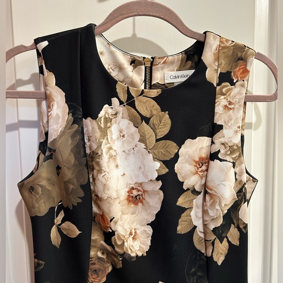 Calvin Klein Floral Sheath Dress - Picture 2 of 9